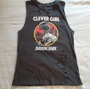 Distressed "Clever Girl" Tank